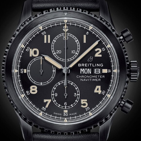 Breitling M13314 Navitimer 8 Chronograph DayDate 43mm Black Steel Arabic Edition - Picture 1 of 6